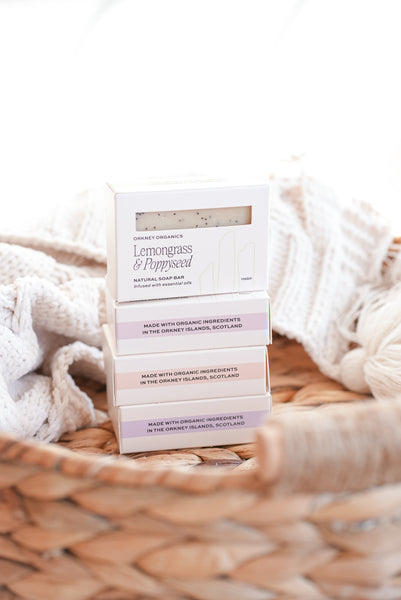 Lemongrass + Poppyseed Organic Soap Bar