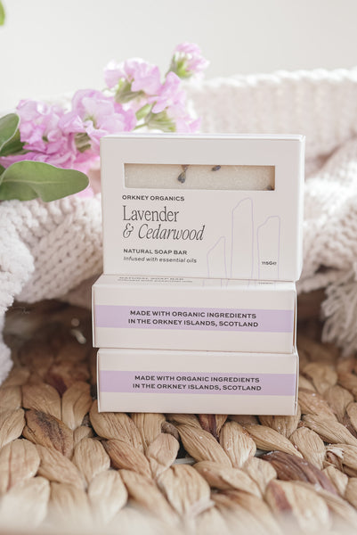 Lavender + Cedarwood Organic Soap Bar