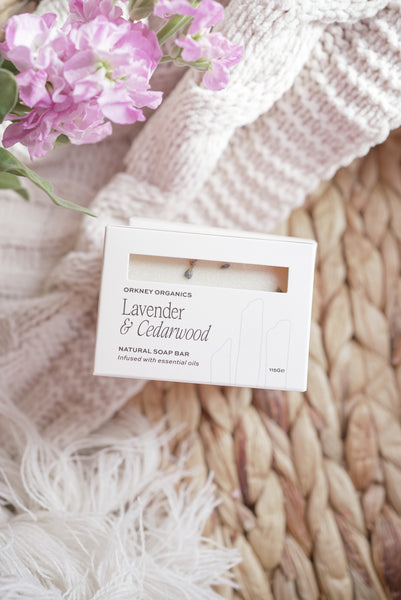 Lavender + Cedarwood Organic Soap Bar