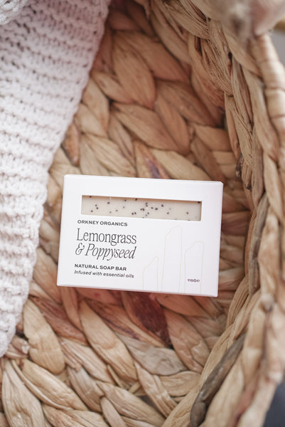 Lemongrass + Poppyseed Organic Soap Bar