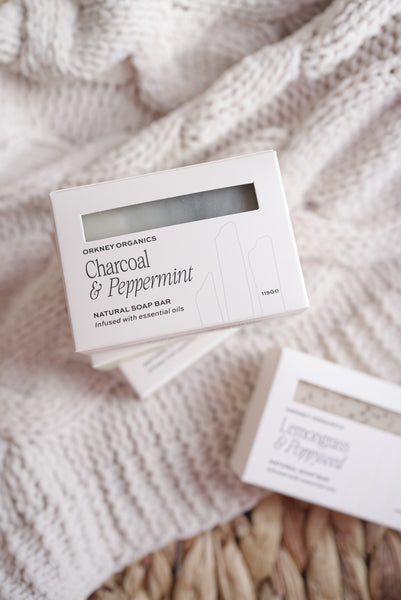 Charcoal & Peppermint Organic Soap Bar
