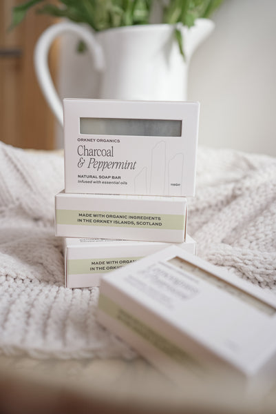 Charcoal & Peppermint Organic Soap Bar