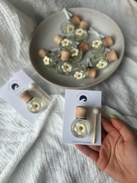 Floral car perfumes - Moonshine Candle Co.