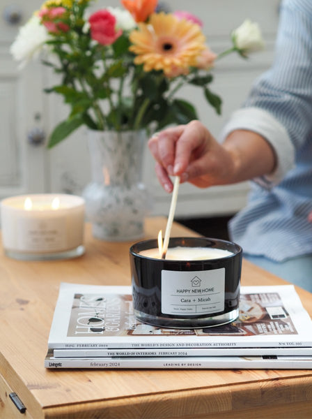 Happy New Home personalised XXL candle - Moonshine Candle Co.