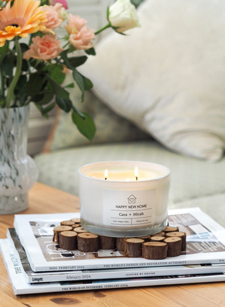Happy New Home personalised XXL candle - Moonshine Candle Co.