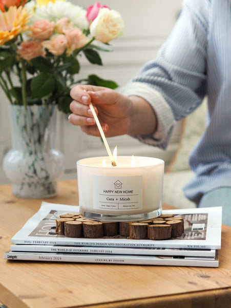 Happy New Home personalised XXL candle - Moonshine Candle Co.