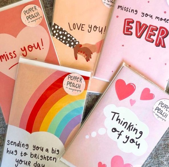 Thinking of You! Greetings Card - Moonshine Candle Co.