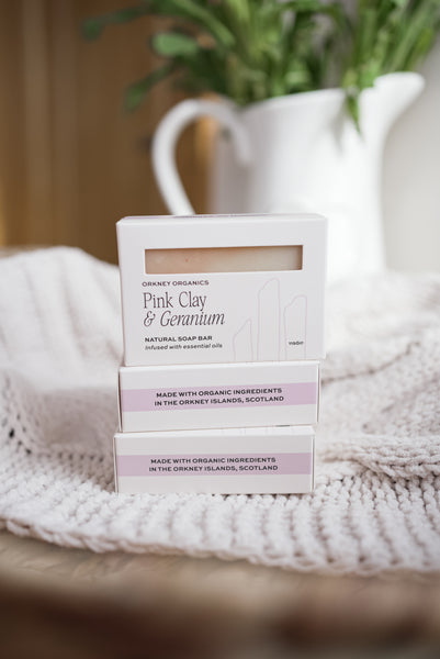 Pink Clay and Geranium Organic Soap Bar