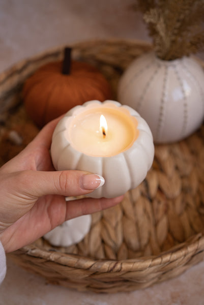 Speckled Handcrafted Pumpkin Candle - PRE ORDER shipped Aug 30th
