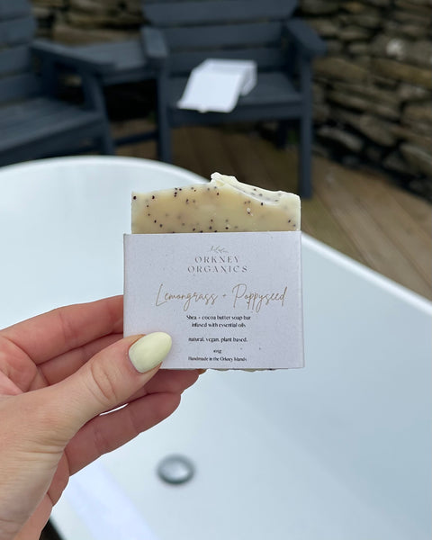 Lemongrass + Poppyseed Organic Soap Bar