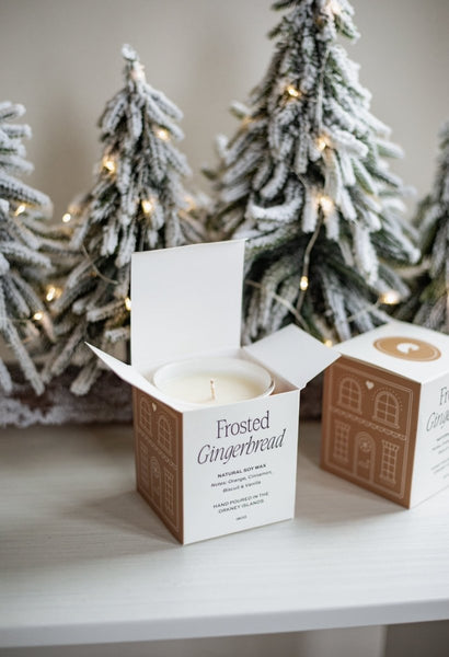 Frosted Gingerbread Candle - Moonshine Candle Co.