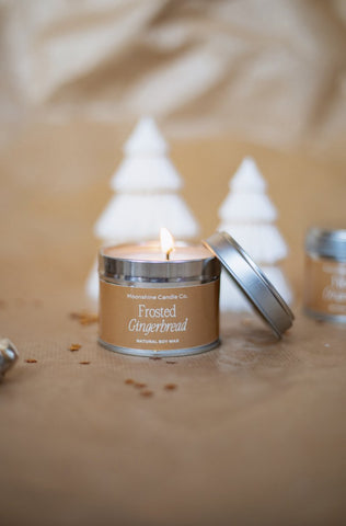 Frosted Gingerbread Mini Candle - Moonshine Candle Co.