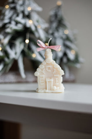 Gingerbread House Soy Wax Candle - Moonshine Candle Co.