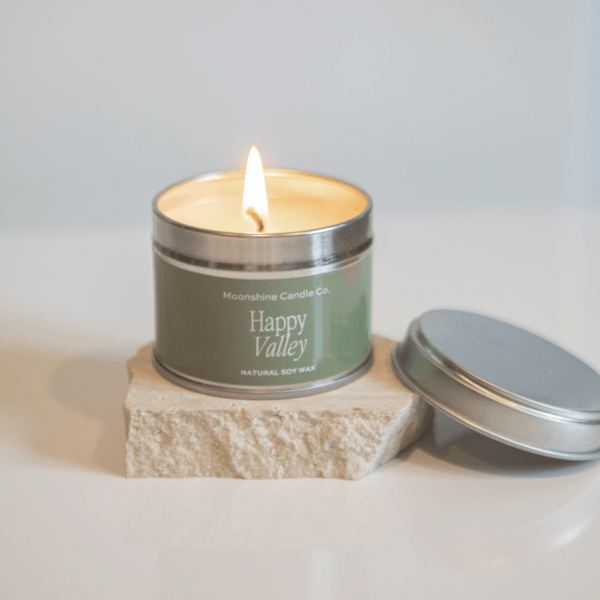 Happy Valley Soy Candle - Hand poured in Orkney - Moonshine Candle Co.