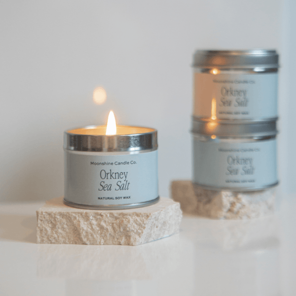 Orkney Sea Salt Soy Candle - Hand poured in Orkney - Moonshine Candle Co.