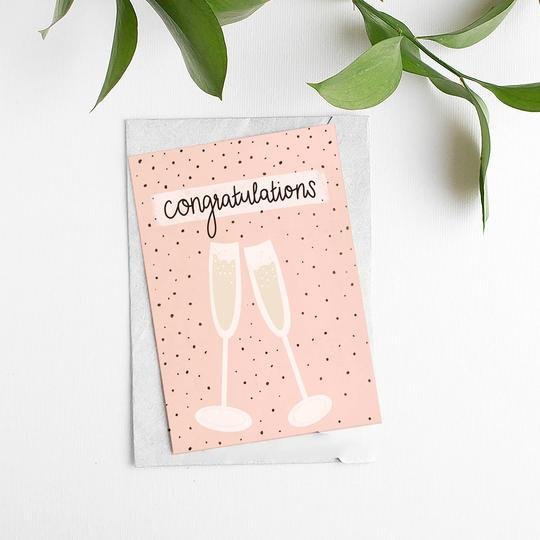 Congratulations Greetings Card - Moonshine Candle Co.