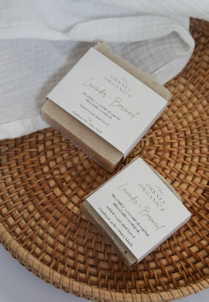 Lavender + Beremeal Organic Soap Bar - Moonshine Candle Co.