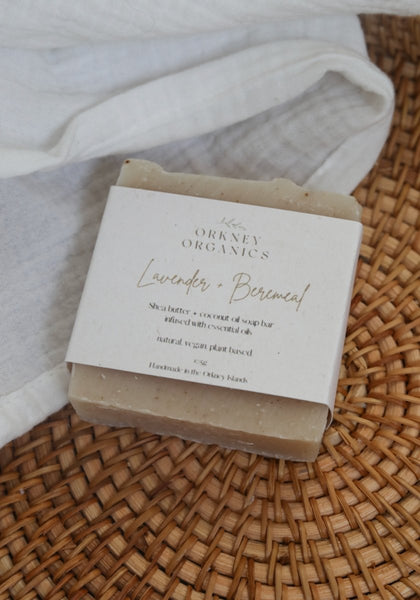 Lavender + Beremeal Organic Soap Bar - Moonshine Candle Co.