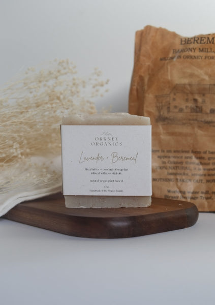 Lavender + Beremeal Organic Soap Bar - Moonshine Candle Co.