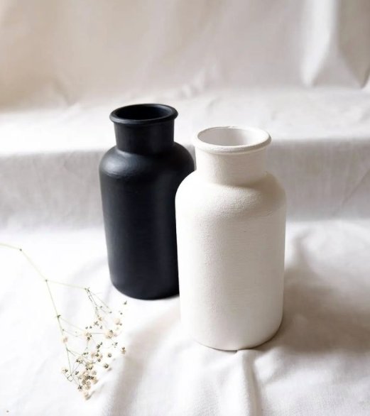 Matte Ceramic Vase For Dried Florals (Bouquet optional) - Moonshine Candle Co.