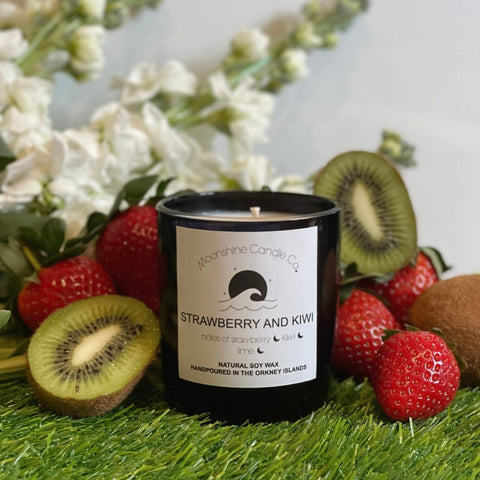 Strawberry and Kiwi Luxury Soy Candle - Moonshine Candle Co.
