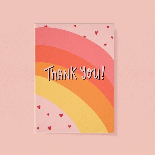 Thank you! Greetings Card - Moonshine Candle Co.
