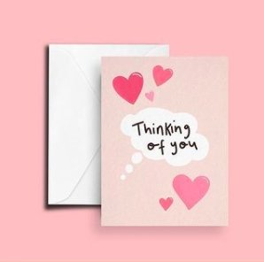 Thinking of You! Greetings Card - Moonshine Candle Co.