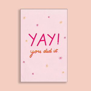 Yay you did it! | Greetings Card - Moonshine Candle Co.